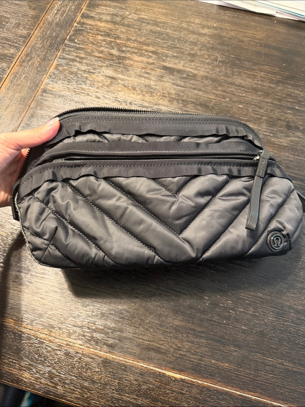 lululemon athletica Black Quilted Travel Dopp Kit - Picture 1 of 5
